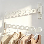 Wall Mounted Clothes Hanger Rack, Foldable Space Saving Laundry Rack by iMonse
