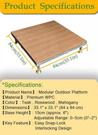 Weather-Resistant Elevated Floor, Modular Outdoor Platform, Durable - Image 7