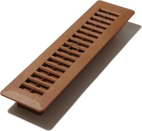 Decor Grates PL212-OB 2-Inch by 12-Inch Plastic Floor Register, Oak Brown by DecorGrates