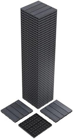48 Pack Co-Extruded Composite Deck Tiles 12x12 Inch, Interlocking Outdoor by Unknown