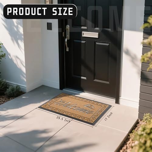 Yimobra Artificial Grass Welcome Mat, 29.5 x 17 in - Image 2