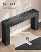 VASAGLE 63 Inches Entryway Table, Thick Tabletop Console Table - Image 5