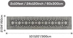 2x10 Runner Rug Washable Non Slip Boho Floor Mat - Image 2