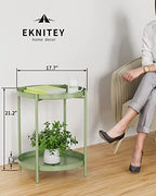 EKNITEY 2 Tier End Table - Image 3