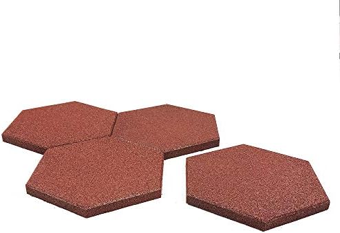 RevTime 20 pcs Hexagon Rubber Pavers 10-1/2", 3/4" Thick - Image 7