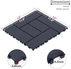 Interlocking Deck Tiles, Waterproof Deck Tiles Interlocking Outdoor All Weather - Image 2