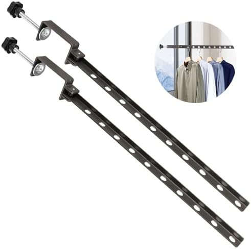 Clamp-on Clothes Drying Rack, No-Drill Foldable Laundry Drying Rack Clothing by Sekonow