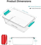 Vtopmart 4 Pack 3 Qt Clear Storage Bins - Image 2
