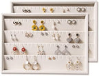 Coward 2PC Stackable Earring Tray Drawer Jewelry Holder Organizer Box Storage by FocusOnJewelryDisplay15yrs