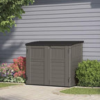 Suncast 34 Cu Ft Horizontal Storage Shed, Stoney Black - Image 5