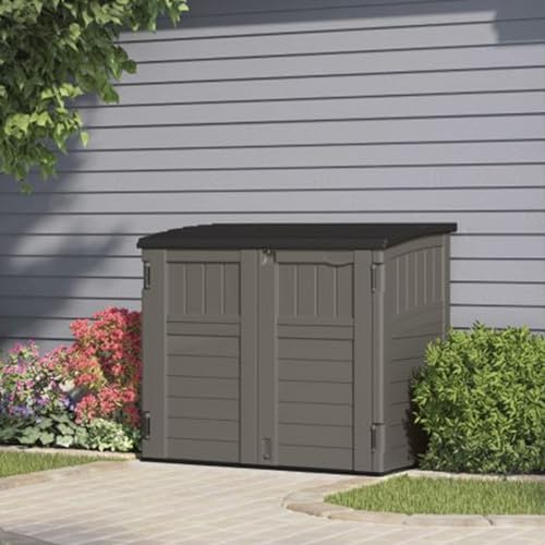 Suncast 34 Cu Ft Horizontal Storage Shed, Stoney Black - Image 5