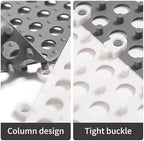 12Pack 12" x 12", Interlocking Rubber Floor Tiles Soft PVC Non-Slip Tile - Image 4