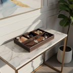 Leather Valet Organizer Nightstand & Dresser Storage Tray - Image 6
