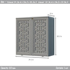 Mrosaa Indoor Outdoor Storage Cabinet Waterproof - Image 4