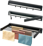 Wall Mounted Drying Rack, Aluminum Collapsible, 88 lbs Capacity, Foldable by Unknown