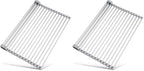 Tomorotec 17.7" x 15.5" Roll Up Dish Drying Rack Over Sink Drying Rack Sink by Tomorotec