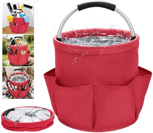 17L Foldable Waterproof Cleaning Supply Caddy by ZUZUAN