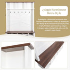 4-in-1 Hall Tree with Storage Bench Shoe Organizer/ Shelves - Image 7