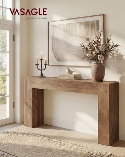 VASAGLE 63 Inches Entryway Table, Thick Tabletop Console Table - Image 2