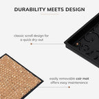 Anji Mountain Heavy Duty Waterproof Rubber Shoe Storage Mat Organizer/Boot - Image 4