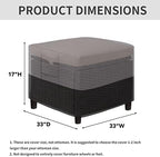 Easy-Going Heavy Duty Outdoor Ottoman Cover - Image 2