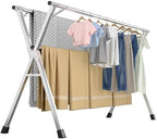 Folding Stainless Steel Laundry Drying Rack 63 Inches by Unknown