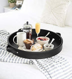 HofferRuffer PU Leather Round Serving Tray - Image 5