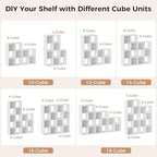 LUCKLIFE 8-Cube Storage Organizer, Modular Bookcase Shelf - Image 6