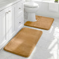 HUXMEYSON Bathroom Rugs Sets 2 Piece, Non-Slip & Quick Dry Bath Mat Set by HUXMEYSON