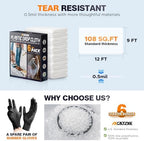 Axgatoxe 12 x 9 Ft Plastic Drop Cloths - Image 5