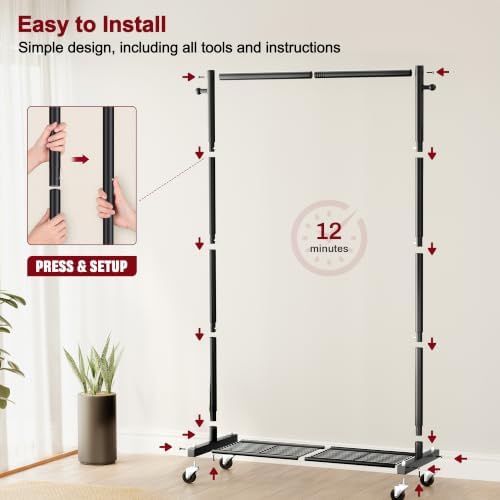 Small Clothing Racks for Hanging Clothes Rack - Image 5