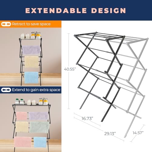happhom Clothes Drying Rack, Foldable Drying Rack Clothing, Laundry Drying Rack - Image 2
