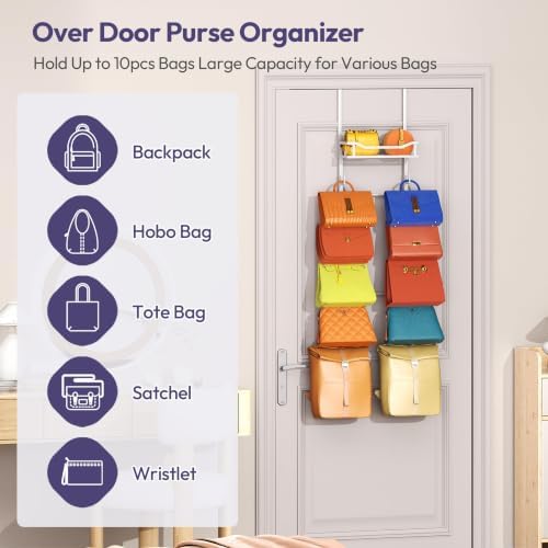 SWTYMIKI Over The Door Purse Organizer - Image 4