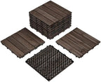 Yaheetech 11PCS Interlocking Deck Tiles Outdoor Patio Floor by Yaheetech