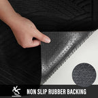 HIYARD Sturdy Front Door Mat, Absorbent Muddy Dirt Resist Welcome Door Mats - Image 3