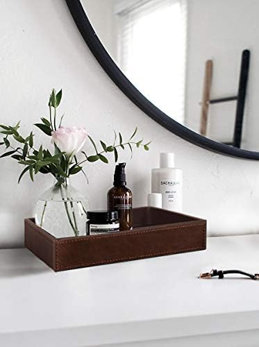 HofferRuffer Decorative Vanity Tray, Desktop Storage Organizer, Catchall Tray - Image 6