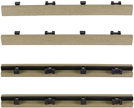 1 in. x 1 ft. Quick Deck Composite Deck Tile Straight Trim - Image 3