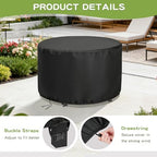 Round Patio Bar Height Table and Chair Cover - Image 5