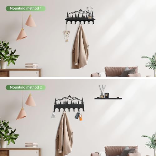 Wall Mounted Mountain Key & Mail Holder - Image 3
