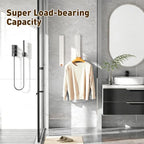 Clothes Drying Rack, Laundry Room Wall Mounted Retractable Clothes Hanger - Image 6