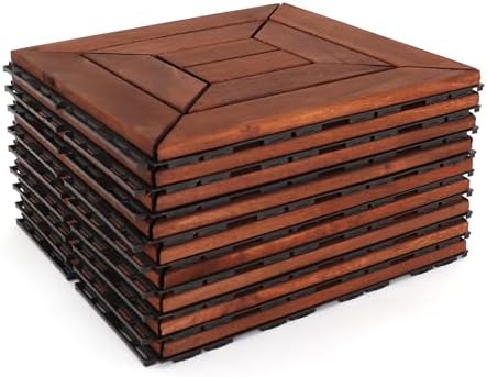 Acacia Deck Tiles Interlocking Outdoor Flooring - Image 4