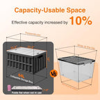 Citylife 2PC 64L Collapsible Storage Bins - Image 6