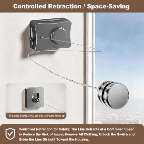 Retractable Clothesline for Indoor & Outdoor Use - Image 5
