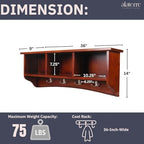 Alaterre Shaker Cottage Wall-Mounted Coat Rack - Image 3