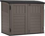 Suncast 34 Cu Ft Horizontal Storage Shed, Stoney Black by Unknown