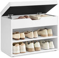 VASAGLE Storage Bench with Cushion, Shoe Bench, Hidden Storage by VASAGLEbySONGMICSHOME
