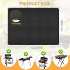 Under Grill Mat for Outdoor Grilling, 60 x 48 inches Double-Sided Fireproof - Image 2