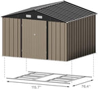 Patiowell 10x8 FT Outdoor Storage Shed - Image 7