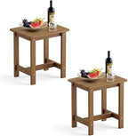 LUE BONA Outdoor Side Table Set of 2, HDPS Small Outdoor Table, Adirondack Side by LUEBONA