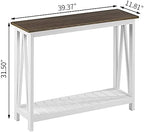 ChooChoo Farmhouse Console Table, Narrow Sofa Table - Image 2